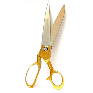 Ciseaux de coiffure et de couture professionnels sur mesure, pliables, à long manche, demi-or, multifonctionnels, finition satinée pour cheveux - Product Image 5