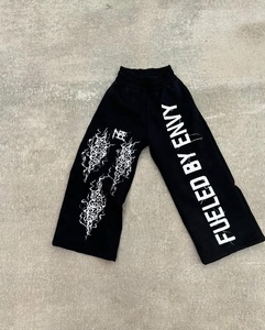 Conjunto de Sudadera con Capucha y Pantalones de Chándal para Hombre, Lavado Ácido, con Cremallera, Impresión DTG, Lavado Vintage Personalizado - Product Image 4