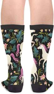 Chaussettes en coton et fibre de bambou imprimées par sublimation antibactériennes personnalisées de qualité supérieure, commandes en gros bienvenues - Product Image 2