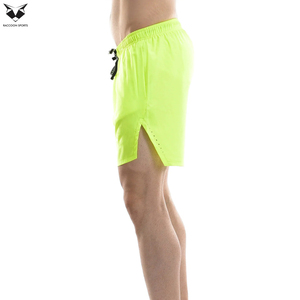 Green Color Durable Active Gym Wear Anti Sweat Lightweight Jogging Workout Comfortable Training Wholesale Rate <b>Men</b> <b>Shorts</b> - Product Image 2