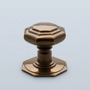 Bouton de meuble en laiton de designer, plaqué or poli, non laqué, pour armoire, commode, tiroirs de cuisine et maison - Product Image 2