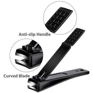 กรรไกรตัดเล็บแบบกันลื่นตามหลักสรีรศาสตร์เพื่อความสบาย ทนทาน ตัวตัดเล็บเหล็กกันสนิมเพื่อประสิทธิภาพที่ยาวนาน - Product Image 4