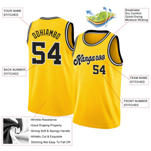 Men's Reversible Sports <b>Shirt</b> Double <b>Face</b> Basketball Jersey Quick Dry Athletic Uniform for Training Sessions - Product Image 5