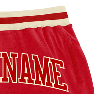 <b>Men</b> <b>Red</b> White Sublimated Mesh Basketball <b>Shorts</b> Polyester Team Sportswear Lightweight Training Competition <b>Shorts</b> Game Clothing - Product Image 3
