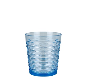 Gobelet à eau en plastique incassable à motif ondulé pour la maison, les fêtes et les activités de plein air - Product Image 1