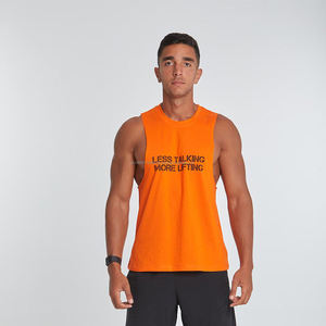 Wholesale Price Gym Stringer Breathable Tank Top Bodybuilding Summer Workout Neck Sleeveless Vest Crop Gym <b>Men</b> Muscle <b>Singlets</b> - Product Image 1