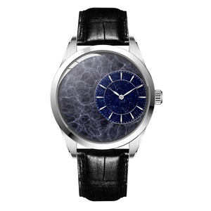 Reloj de Pulsera Clásico para Hombre, Diseño de Luna Azul y Tierra, Esfera Esmaltada 3D, Correa de Cuero, Reloj Mecánico Automático de Lujo NH50 - Product Image 3