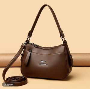GELANDSROO Women's Fashion Single <b>Strap</b> Crossbody <b>Shoulder</b> Bag Microfiber Leather Zip Closure Anti-Theft Autumn/Winter/Spring - Product Image 1