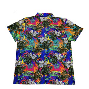 Men's Green Short Sleeve Cartoon Printed Casual <b>TShirt</b> Regular Fit Woven Fabric - Product Image 5
