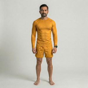 Camiseta de Manga Larga para Hombre, Protección UV UPF50+, Secado Rápido, Personalizable, para Gimnasio, BJJ, MMA, Transpirable, Ecológica, Antibacteriana, Sin Costuras, OEM - Product Image 1