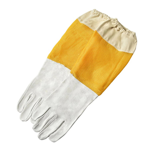 Guantes de Apicultura de Cuero Antideslizantes y Antiestáticos de Alta Calidad, Última Edición, Protección para Manos y Brazos, con Muñequera Elástica, Pakistán - Product Image 3