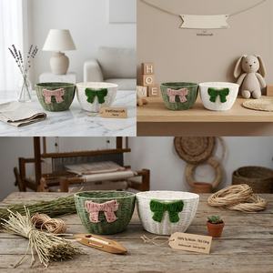 Usine d'artisanat vietnamienne OEM/ODM, paniers en paille de papier, rangement durable pour la maison, emballage cadeau en gros - Product Image 6