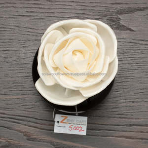 Bán buôn Sola gỗ sậy khuếch tán bộ hoa hồng phong cách hương thơm cho nhà làm bằng sợi với bông bấc - Product Image 2