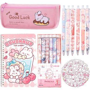 Kit de Papelería Kawaii de Conejitos, 58 Piezas, Útiles Escolares, Set de Regreso a Clases - Product Image 1
