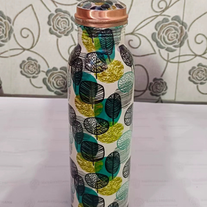 Pure <b>Copper</b> Water <b>Bottle</b> Ayurvedic Health <b>Drink</b> <b>Bottle</b> Leakproof Eco Friendly Reusable Metal <b>Bottle</b> - Product Image 1