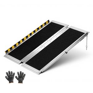 Rampa Plegable Portátil de Aluminio Antideslizante de 3 Pies con Capacidad de 800 Libras, Rampas para Umbral de Puerta para Acceso de Personas con Discapacidad - Product Image 1