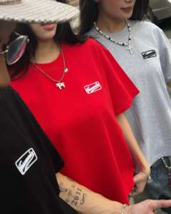 Camiseta Unisex OEM ODM de Corte Cuadrado, 100% Algodón, Tejido Waffle, Manga Corta, Impresión Serigráfica, Bordado 3D, Ecológica y Transpirable - Product Image 2