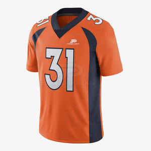 ใหม่คลาสสิกเสื้อฟุตบอลอเมริกันมืออาชีพแขนสั้นคอวีประสิทธิภาพสูงทนทานผ้านุ่มแห้งเร็วเหมาะสำหรับผู้ชาย - Product Image 2
