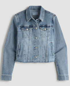แจ็คเก็ตยีนส์กระดุมคุณภาพดีที่สุดสำหรับผู้หญิง ระบายอากาศได้ดี กันลม สไตล์วินเทจล้างสีปานกลาง สตรีทแวร์ ปี 2026 ขายส่ง - Product Image 1