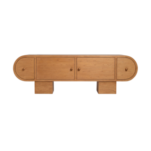 Solid Teak Wood <b>Sideboard</b> Cabinet Wooden <b>Storage</b> Buffet Cabinet for Living Room & Dining Room Furniture - Product Image 1