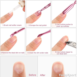 Cortacutículas de Acero Inoxidable a Precio de Fábrica, Tamaño de Viaje, Cortador de Media Mandíbula Afilado para el Cuidado de Manicura y Pedicura - Product Image 4