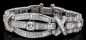 <b>Silver</b> Color Diamond Hip Hop Trendy <b>Charm</b> Bangle Gold Plated Jewelry for Wedding Party Women - Product Image 5