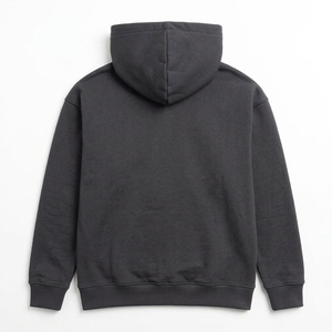 Custom Logo Embroidered Charcoal <b>Grey</b> <b>Fleece</b> Pullover Hoodie Oversized Streetwear Unisex Heavy Blend Color Blocking Casual Wear - Product Image 3