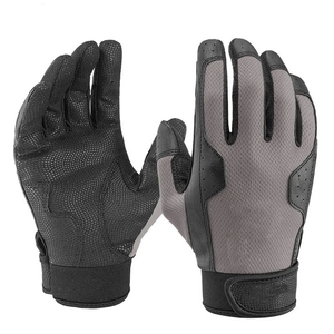 Guantes de Bateo de Béisbol Personalizados al por Mayor de Sinewy Sports |   Guantes de Entrenamiento de Cuero de Secado Rápido Serie Arctic White con Cierre de Gancho y Bucle - Product Image 3