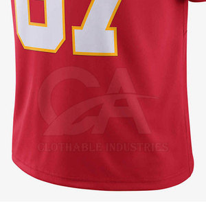 เสื้อฟุตบอลอเมริกันแบบกำหนดเอง ชุดกีฬาทีม ชุดฟุตบอลอเมริกัน ผู้ผลิตเสื้อฟุตบอลอเมริกัน รับผลิตแบบ OEM ODM - Product Image 4