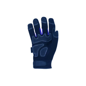 Keembro Impact Reducing Safety <b>Gloves</b> Full Finger Leather Material Smooth Texture Elastic Wristband Safety Cuff Breathable - Product Image 3