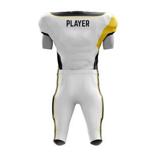 Uniforme de football américain, tissu léger et respirant, respectueux de l'environnement, design personnalisable, logo pour les matchs réguliers, uniforme de football - Product Image 2