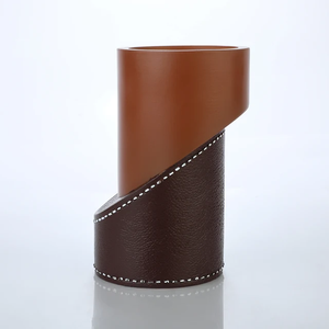 Support de brûleur de Bakhoor ZaharaCraft, porte-encens artistique fait main en bois et cuir avec motif multicolore arabe vibrant pour - Product Image 3