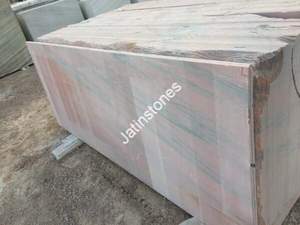 Losa de Piedra Natural en Tono Rosa Mármol con Patrón de Vetas Diagonales para Encimeras, Pisos, Paneles de Pared y Azulejos de Interior - Product Image 6