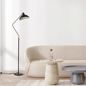 Lámpara de Pie Industrial de Hierro con Diseño de Bombilla Expuesta para Decoración Rústica del Hogar - Product Image 1