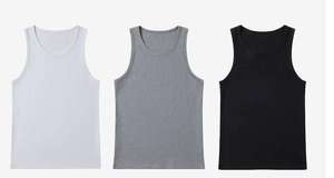 Men's Sleeveless O-Neck Knitted <b>Tank</b> <b>Top</b> Solid Color Casual Wear <b>White</b> Gray Black - Product Image 3
