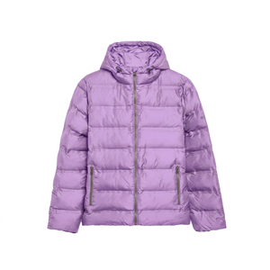 <b>Men's</b> Quilted Puffer Jacket <b>Hooded</b> Lightweight Warm Winter <b>Coat</b> Padded Zip Up Casual Outdoor Streetwear Custom Logo Jacket - Product Image 1