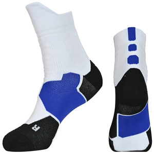 Men's Athletic Basketball <b>Socks</b> Quick Dry Knitted Sport <b>Socks</b> Red <b>Black</b> Gray Multicolor Options Summer Wear - Product Image 5