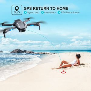 Dron Profesional F12 con GPS, 5G, WIFI, Cámara Dual HD 6K, Seguimiento Inteligente, Quadcopter en Gris para Principiantes y Adultos - Product Image 6