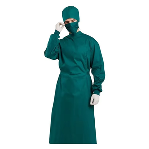 Premium Unisex Surgical Gown Customize Hospital Medical Protective Nurse Uniform <b>Doctor</b> Nursing Workwear Safety Apparel <b>Set</b> - Product Image 3