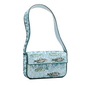 Bolso de mano único con bordado de cuentas y abalorios, hecho a mano, con bordado artístico de cuentas y abalorios, ideal para fiestas. - Product Image 3