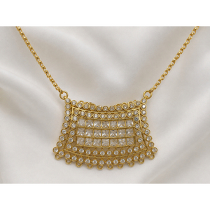Componentes de latón al por mayor para la fabricación de joyas con cuentas de cristal cuadradas, chapados en oro, envasados en bolsas OPP para la creación de collares y pendientes personalizados. - Product Image 4