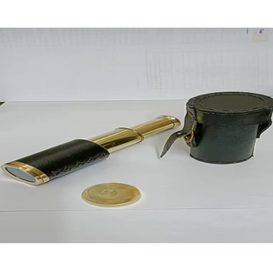 กล้องส่องทางไกลทองเหลืองโบราณขนาด6นิ้วพร้อมกล่องไม้ชุบทองแดงดีไซน์สมอเรือ - Product Image 4