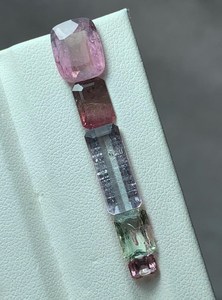 Pierres précieuses de tourmaline naturelle, pierres de tourmaline de couleurs mélangées pour la fabrication de bijoux et la collection - Product Image 1