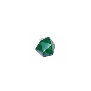 Cubo de whisky de piedra tallada de alta calidad con forma de icosaedro de malaquita, piedra natural, cristal de sanación Reiki, piedra preciosa. - Product Image 6