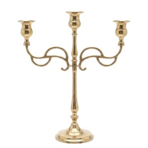 Modern <b>Silver</b> Metal Candelabra Wedding Table Centerpiece Luxury Polished Aluminum <b>Candlestick</b> Holder For Home Party Event Decor - Product Image 3