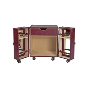 Mueble de bar de cuero de diseño superior al por mayor, estante de almacenamiento, gabinete de puerta para hotel y bar hecho a mano de calidad premium - Product Image 2