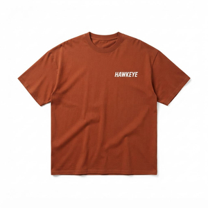Camiseta personalizada con logo impreso, corte holgado, estilo vintage, 100% algodón, impresión personalizada, cuello redondo, para hombre. - Product Image 1