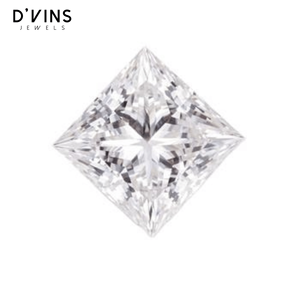 Diamante Blanco Cultivado en Laboratorio de Corte Princesa de 3.98ct de D'Vins Jewels para la Elaboración de Joyas - Product Image 1