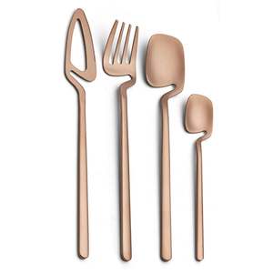 Juego de cubiertos metálicos de calidad profesional con mango sólido y resistente para restaurantes, cocinas e industria hotelera - Product Image 1