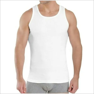 <b>Mens</b> bodybuilding <b>vest</b> <b>white</b> tank top pure cotton wholesale india seamless fitness workout gym training undershirt - Product Image 3